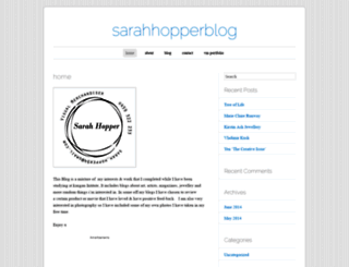 sarahhopperblog.wordpress.com screenshot