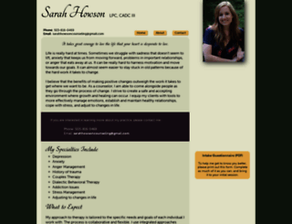 sarahhowsoncounseling.com screenshot