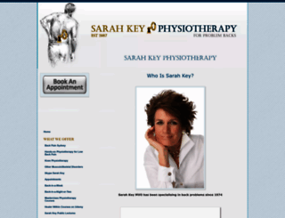 sarahkeyphysiotherapy.com screenshot