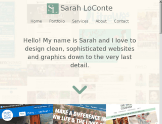 sarahloconte.com screenshot