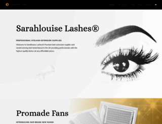 sarahlouiselashes.co.uk screenshot