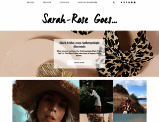 sarahrosegoes.com screenshot