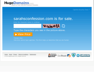 sarahsconfession.com screenshot