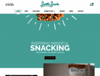 sarahssnacks.com screenshot