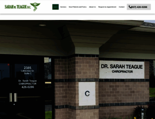 sarahteaguechiropractor.com screenshot