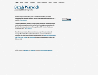 sarahwarwickfeatures.com screenshot