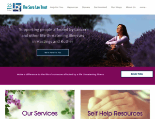saraleetrust.org screenshot