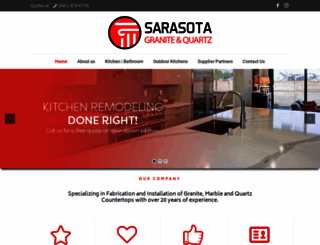 sarasotagranitequartz.com screenshot