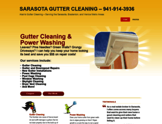sarasotaguttercleaning.com screenshot