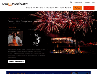 sarasotaorchestra.org screenshot