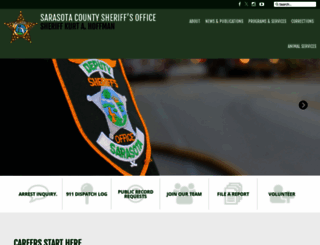 sarasotasheriff.org screenshot