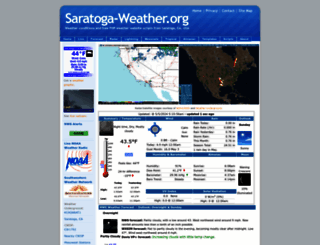 saratoga-weather.org screenshot