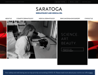 saratogadermatology.com screenshot