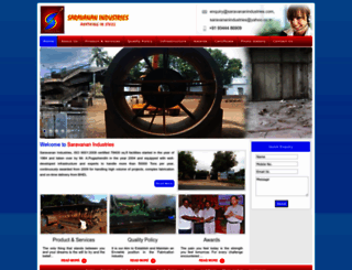 saravananindustries.com screenshot