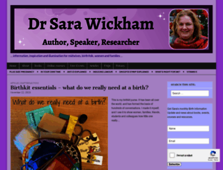 sarawickham.com screenshot