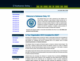 sarbanes-oxley-101.com screenshot