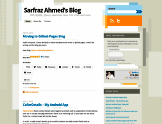 sarfraznawaz.wordpress.com screenshot