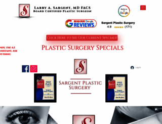 sargentplasticsurgery.com screenshot