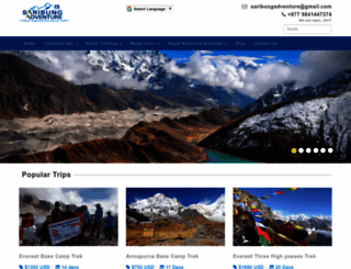 saribungadventure.com screenshot