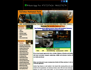 sariskanationalpark.com screenshot