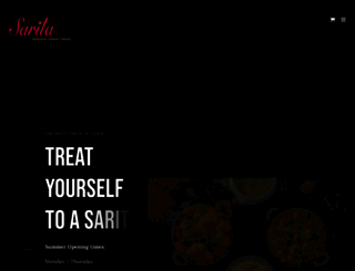 saritaindianrestaurant.com screenshot