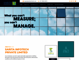 saritainfotech.com screenshot