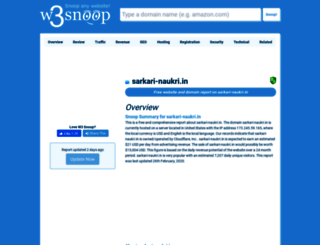 sarkari-naukri.in.w3snoop.com screenshot