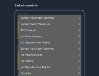 sarkari-naukrie.in screenshot