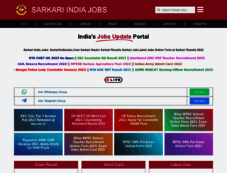 sarkariindiajobs.com screenshot