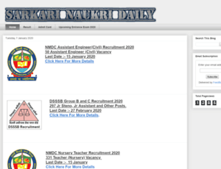sarkarinaukridaily.org screenshot
