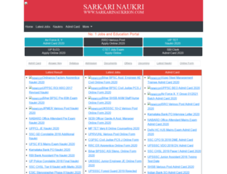 sarkarinaukrion.com screenshot
