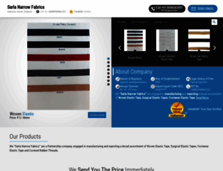 sarlanarrowfabrics.com screenshot