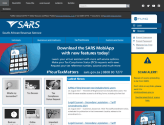 sars.co.za screenshot