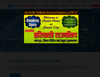 sarthakinfra.com screenshot