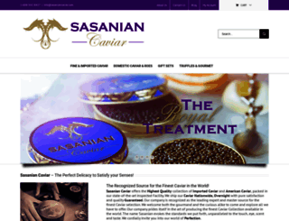 sasaniancaviar.com screenshot