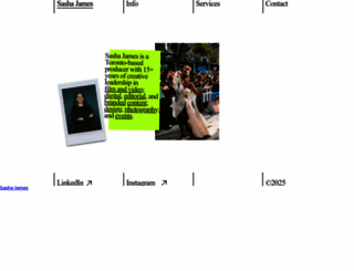 sashajames.com screenshot