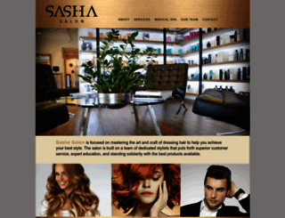 sashasalons.com screenshot