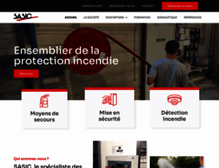 sasic-protectionincendie.com screenshot