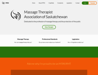saskmassagetherapy.com screenshot