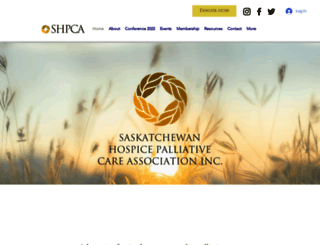 saskpalliativecare.org screenshot