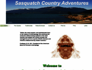 sasquatchcountryadventures.com screenshot