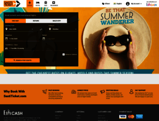 sastiticket.com screenshot