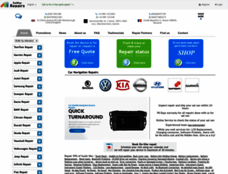satnavrepairservice.com screenshot