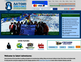 satoriadventuresnepal.com screenshot
