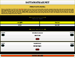 sattamatkaji.net screenshot