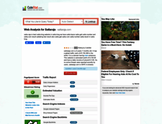 sattaraja.com.cutestat.com screenshot