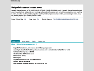 satyadhisharmaclasses.com.talkiewalkie.org screenshot