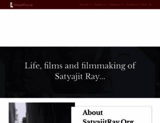 satyajitray.org screenshot