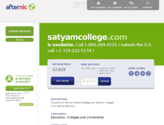 satyamcollege.com screenshot