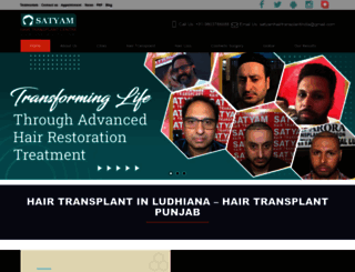 satyamhairtransplantindia.com screenshot